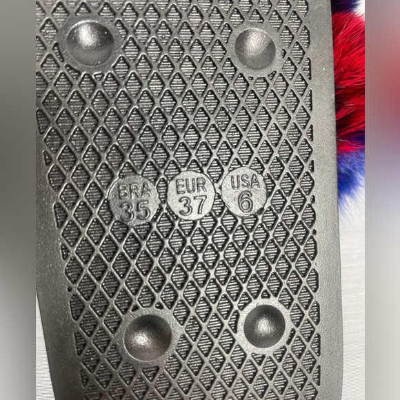 💖Multicolour Summer Fur Slides✨ - Picture 6 of 6